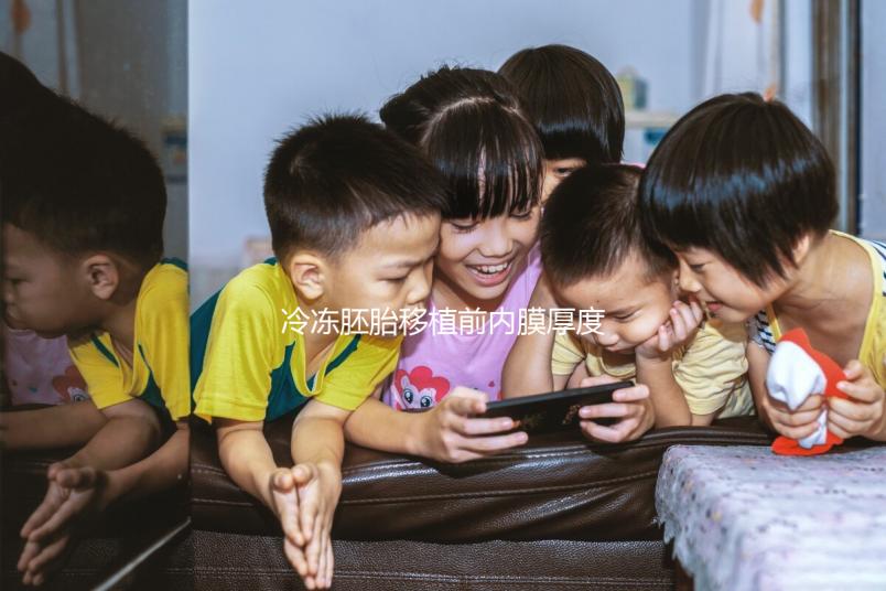 冷凍胚胎移植前內膜厚度可同房分析，60s不出血