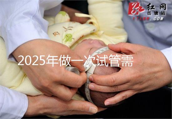 2025年做一次試管需要花費多少錢？